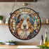 Australian Shepherd Stained Glass Effect Suncatcher